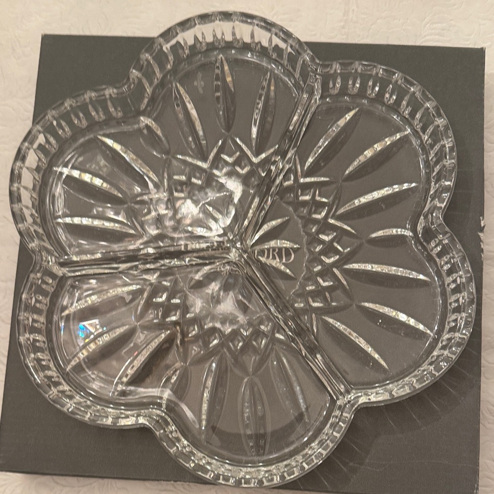 Waterford Crystal Clear Divided Dish